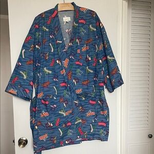 Gottex Multicolor Patterned Men's Robe
